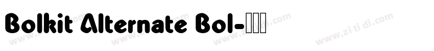 Bolkit Alternate Bol字体转换